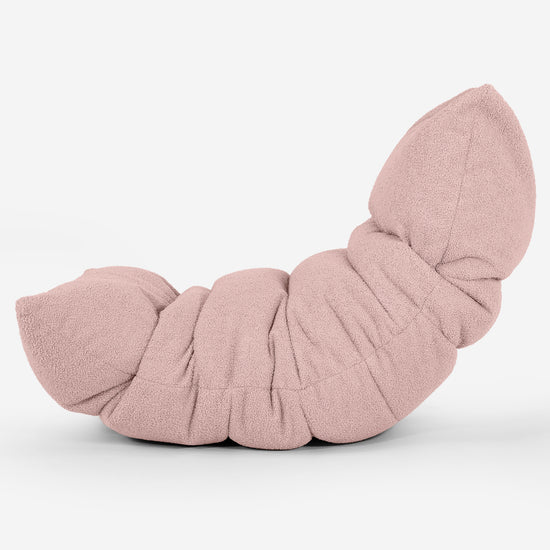Lettino Pouf Sacco Eva - Bouclé Rosa_02