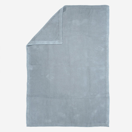 Coperta / Plaid - Puro Cotone Ellos Blu nebbioso 03