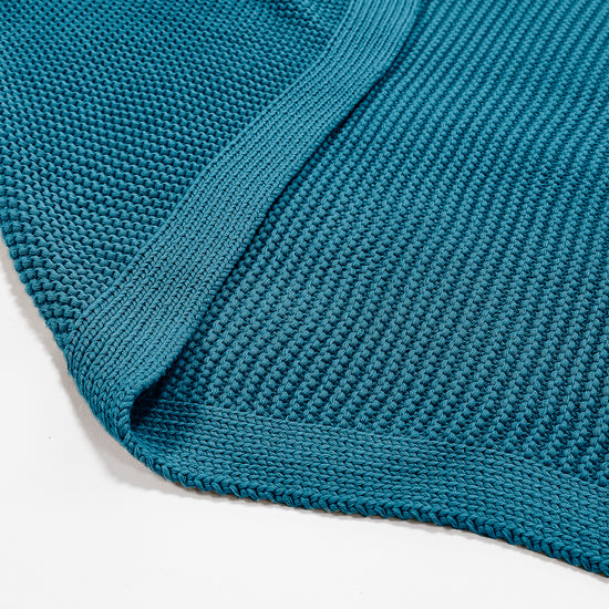 Coperta / Plaid - Puro Cotone Ellos Blu petrolio 02