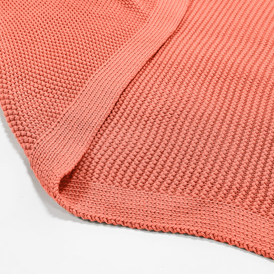 Coperta / Plaid - Puro Cotone Ellos Corallo 02