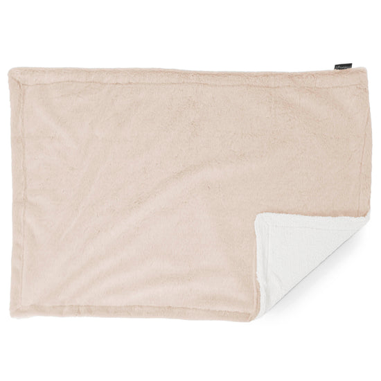 Plaid / Coperta Sherpa - Eco-pelliccia di Coniglio Bianco 03