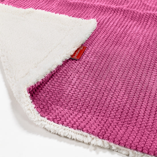 Plaid / Coperta Sherpa - Pompon Rosa 02