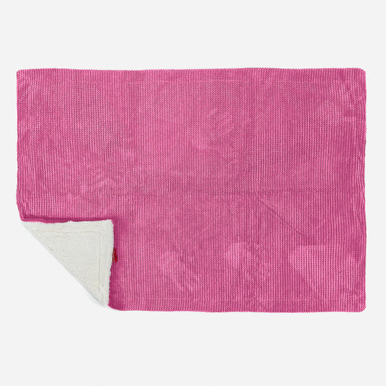 Plaid / Coperta Sherpa - Pompon Rosa 03