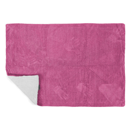 Plaid / Coperta Sherpa - Pompon Rosa 03