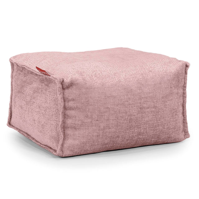 Poggiapiedi Piccolo - Ciniglia Rosa 01
