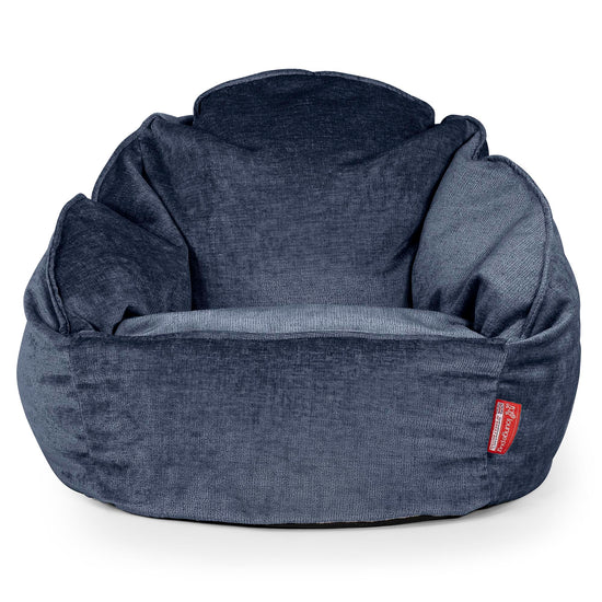 Poltrona a Sacco Bubble - Ciniglia Navy 01