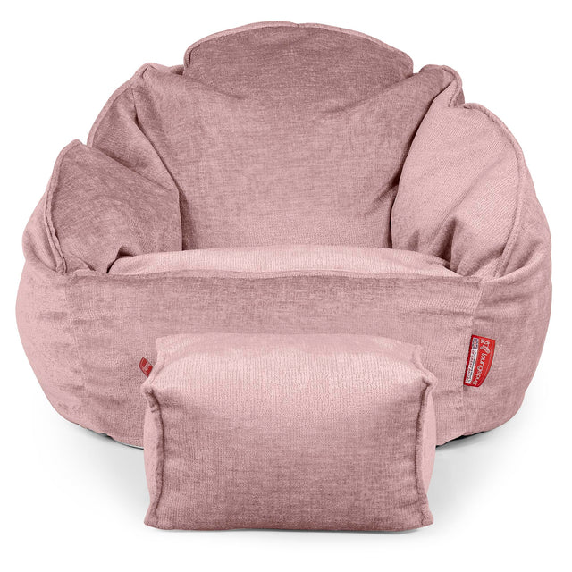 Poltrona a Sacco Bubble - Ciniglia Rosa 02
