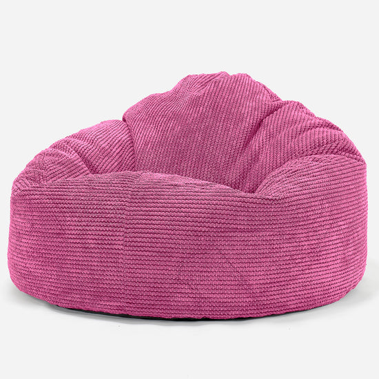 Poltrona a Sacco Gigante Giant per Bambini 3-8 anni - Pompon Rosa 02