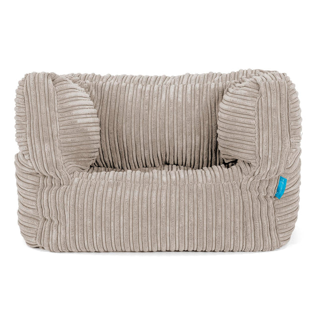 Poltrona Pouf Sacco Albert per Bambini 1 a 5 anni - Velluto a Coste Visone 01