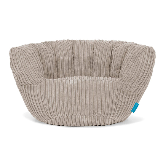 Poltrona Pouf Sacco Charles Vintish per Bambini 2 a 6 anni - Velluto a Coste Visone 01