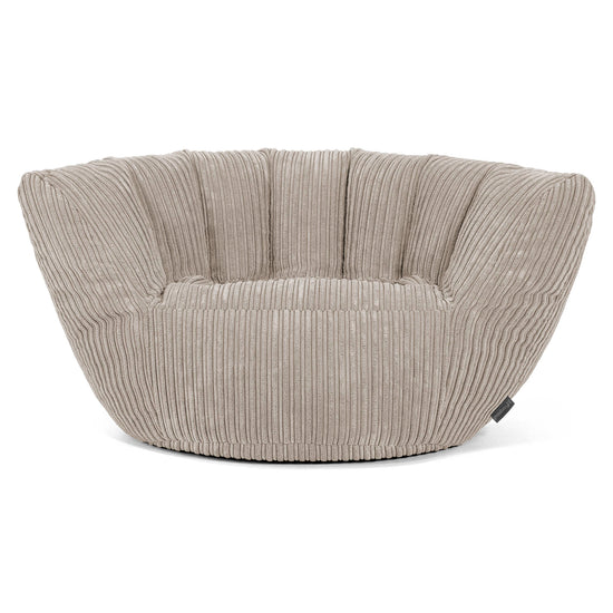 Poltrona Pouf Sacco Charles Vintish - Velluto a Coste Visone 01