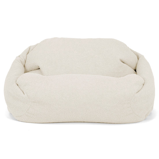 Poltrona Pouf Sacco Sabine - Bouclé Avorio_01