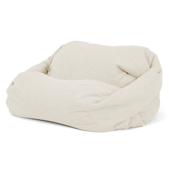 Poltrona Pouf Sacco Sabine - Bouclé Avorio_02