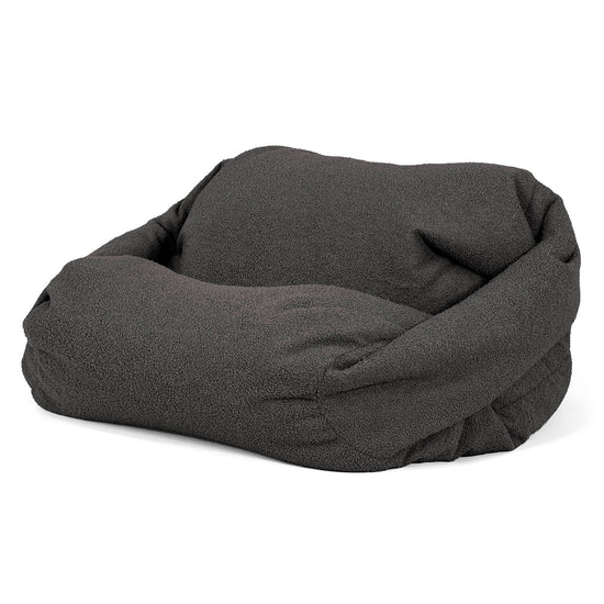Poltrona Pouf Sacco Sabine - Bouclé Grafite_02