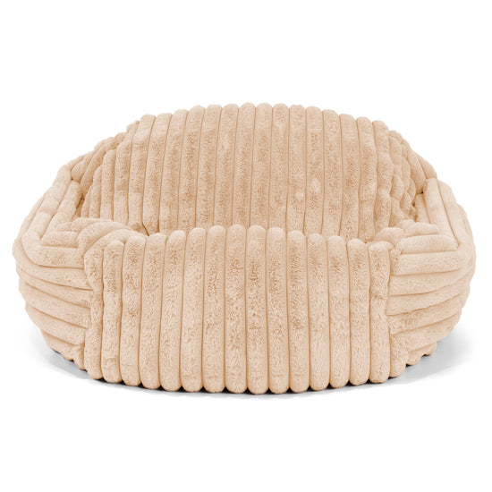 Poltrona Pouf Sacco Sabine - Velluto Felpato Ultra Morbido Pesca 01