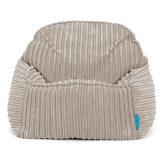 Poltrona Pouf Sacco Sloucher per Bambini 2 a 6 anni - Velluto a Coste Visone 02