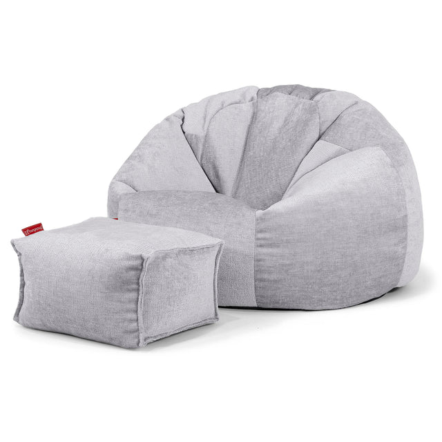Poltrona Sacco 'Classico' - Ciniglia Grigio 02