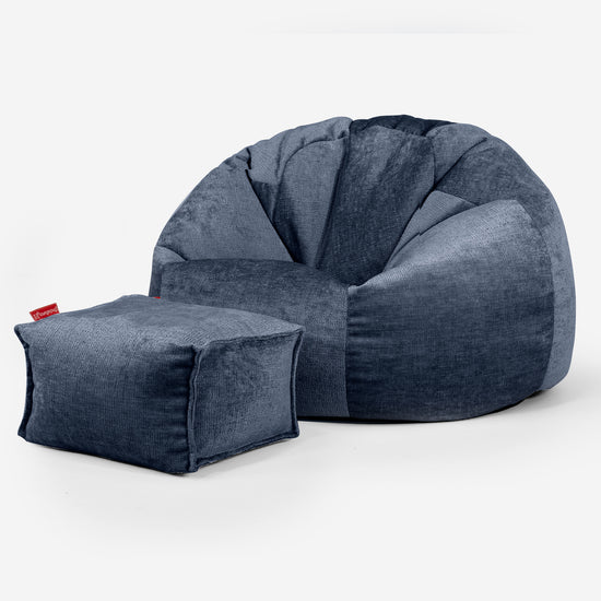 Poltrona Sacco 'Classico' - Ciniglia Navy 02