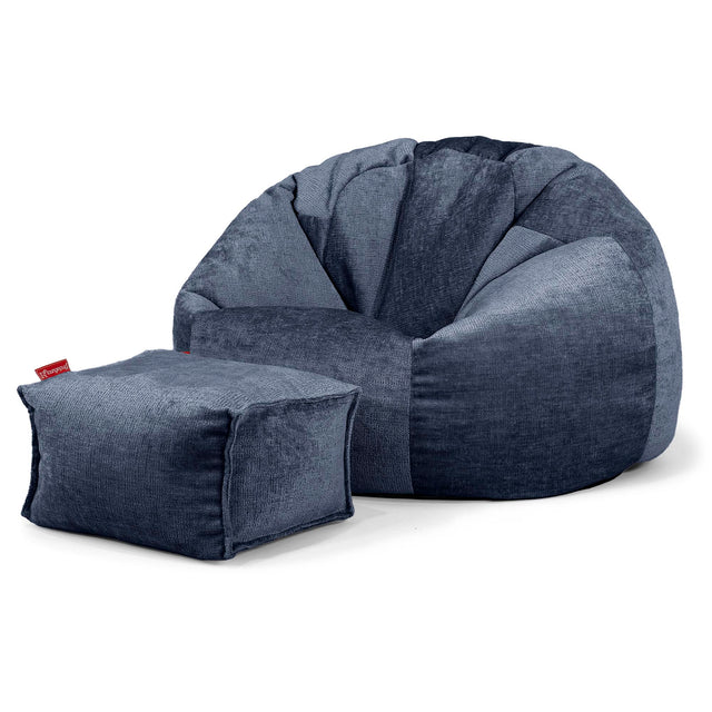 Poltrona Sacco 'Classico' - Ciniglia Navy 02