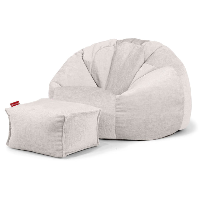Poltrona Sacco 'Classico' - Ciniglia Panna 02