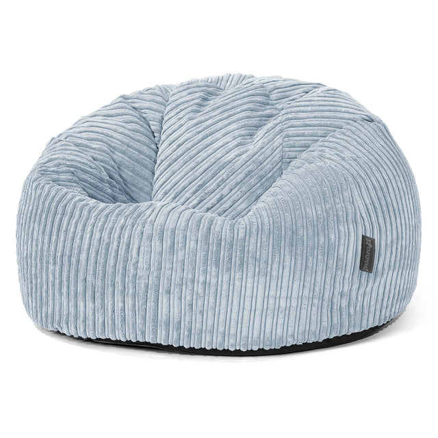 Poltrona Sacco 'Classico' - Velluto a Coste Bebè Blu 01