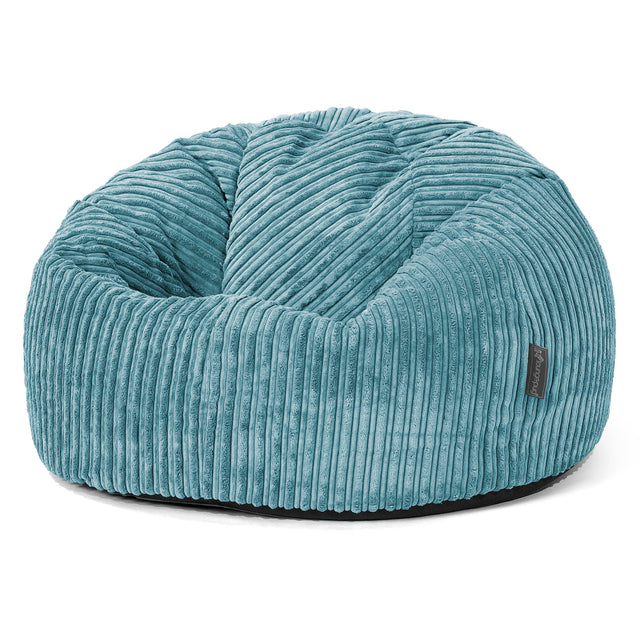 Poltrona Sacco 'Classico' - Velluto a Coste Egeo Blu 01