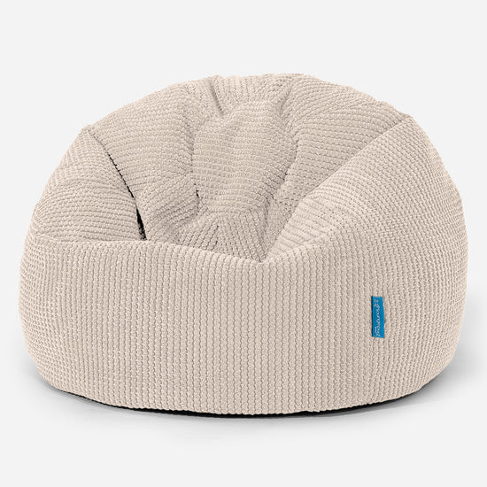 Poltrona Sacco 'Classico' per Bambini 1-5 anni - Pompon Panna 01