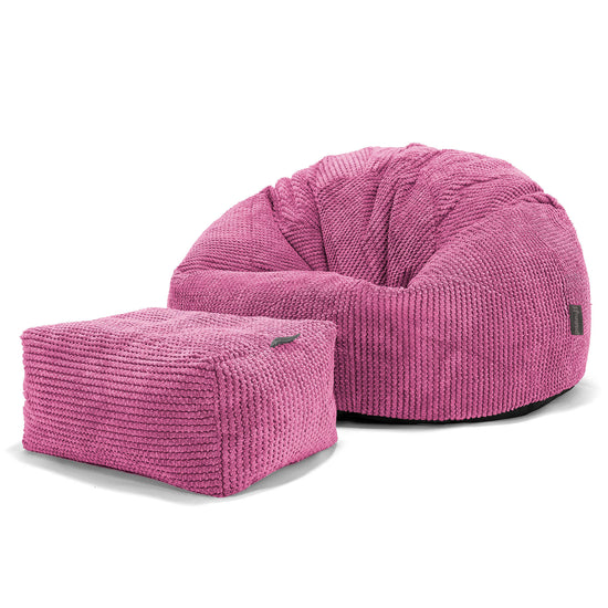 Poltrona Sacco 'Classico' - Pompon Rosa_02