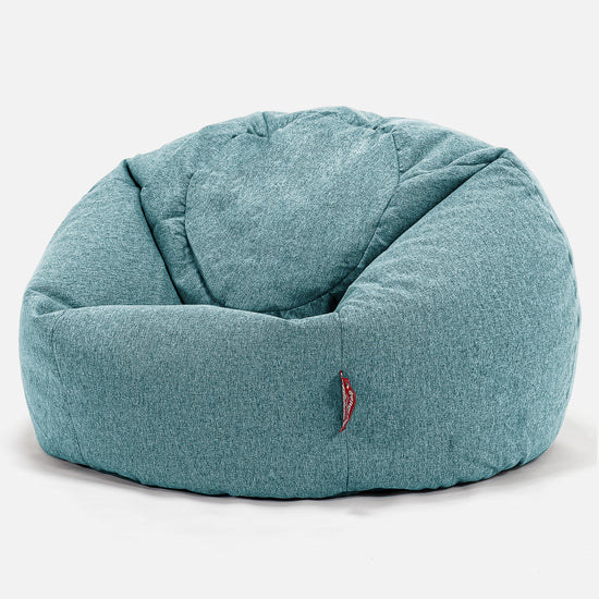 Poltrona Sacco 'Classico' - Tessuto in Lana Interalli Acqua_01