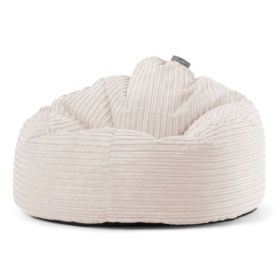 Poltrona Sacco 'Archi', Pouf - Velluto a Coste Avorio 01