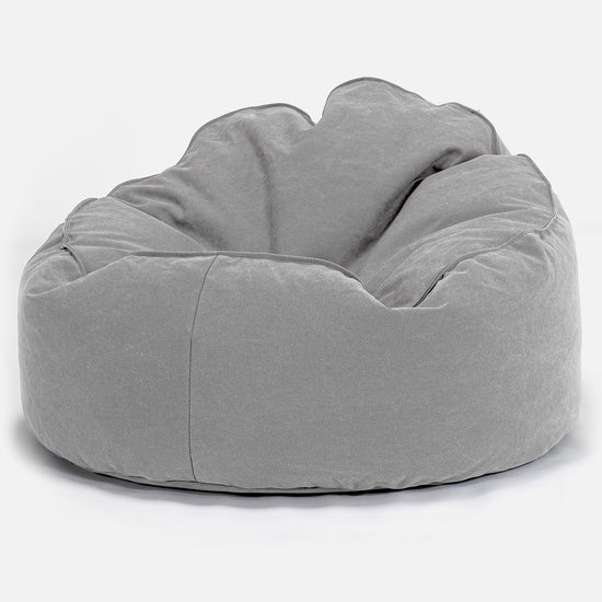Poltrona Sacco 'Archi', Pouf - Denim Effetto Consumato Grigio 01