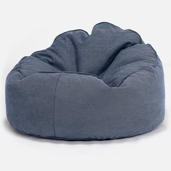 Poltrona Sacco 'Archi', Pouf - Denim Effetto Consumato Navy 01