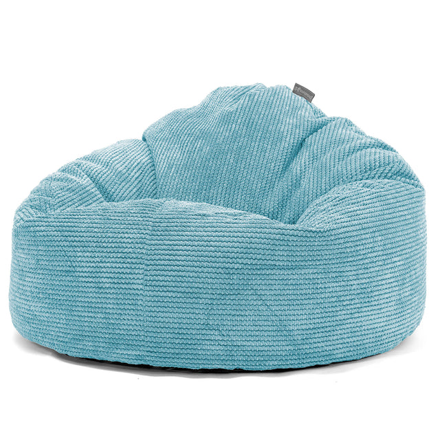 Poltrona Sacco 'Archi', Pouf - Pompon Egeo Blu 01