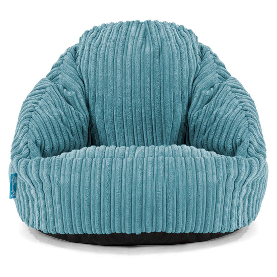 Poltrona a Sacco per Bambini Bubble 1-3 anni - Velluto a Coste Egeo Blu 01
