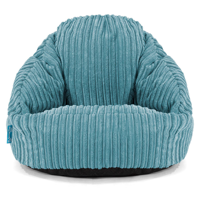 Poltrona a Sacco per Bambini Bubble 1-3 anni - Velluto a Coste Egeo Blu 01