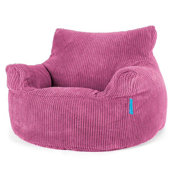 Poltrona Sacco Per Bambini 3-8 anni - Pompon Rosa 01