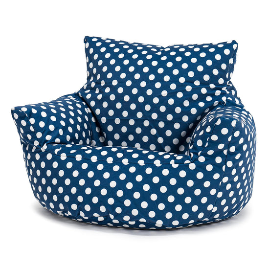 Poltrona Sacco Per Bambini Piccolo 1-3 anni - Motivo per Bambini Blu 01