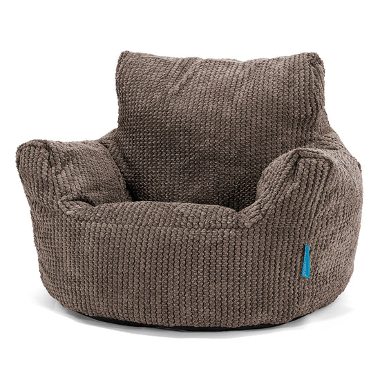 Poltrona Sacco Per Bambini Piccolo 1-3 anni - Pompon Cioccolato 01