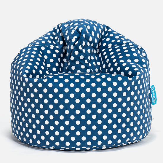 Poltrona Sacco Per Bambini, Pouf - Motivo per Bambini Blu 01