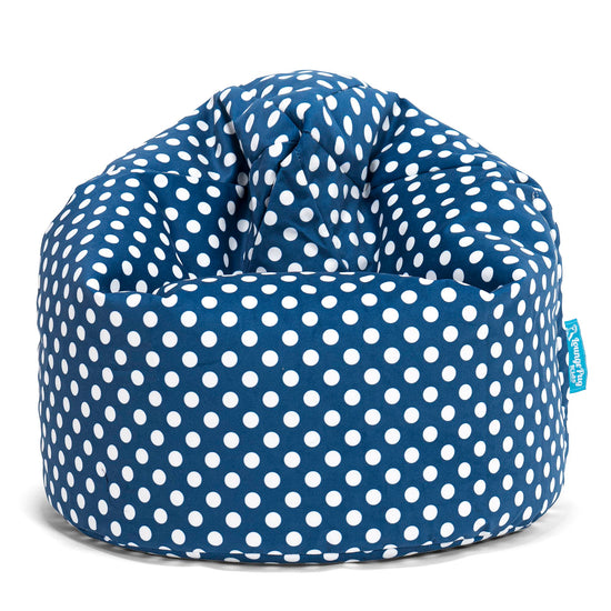 Poltrona Sacco Per Bambini, Pouf - Motivo per Bambini Blu 01