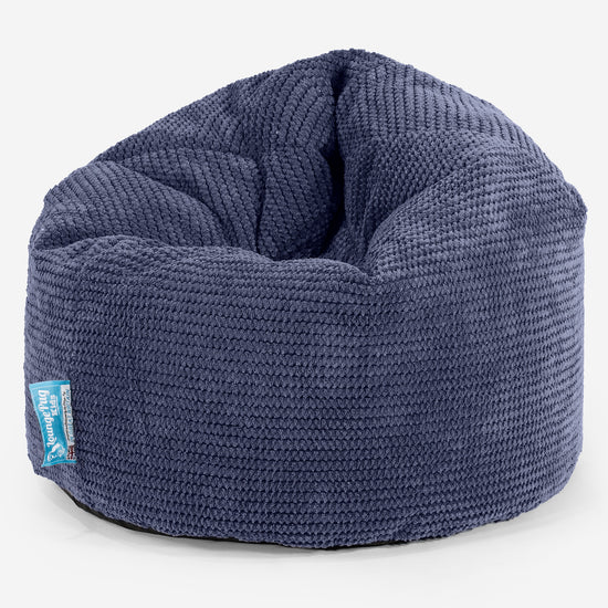 Poltrona Sacco Per Bambini, Pouf 2-6 anni - Pompon Viola 01