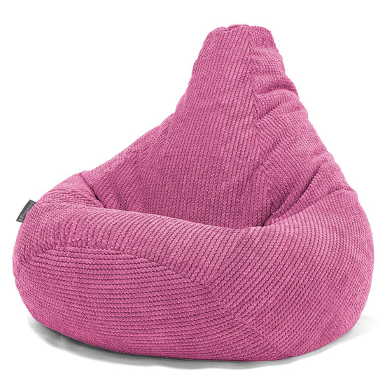 Poltrona Sacco Pouf 'Gioco' - Pompon Rosa 02