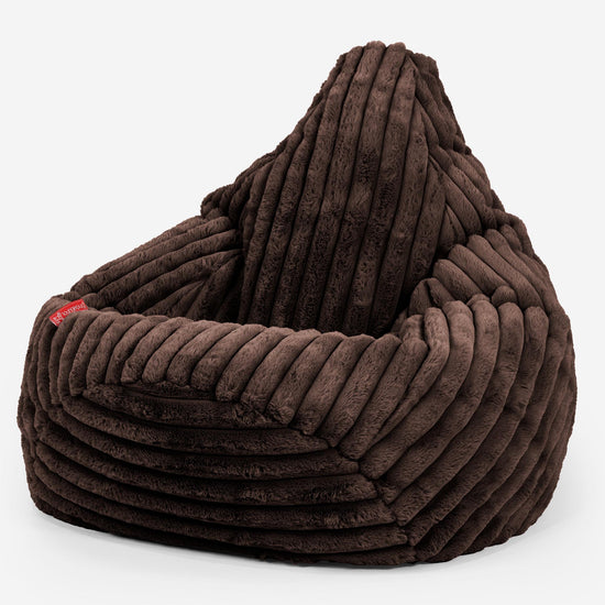 Poltrona Sacco Pouf 'Gioco' - Velluto Felpato Ultra Morbido Zibellino 02