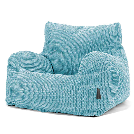 Poltrona Sacco, Pouf - Pompon Egeo Blu 01