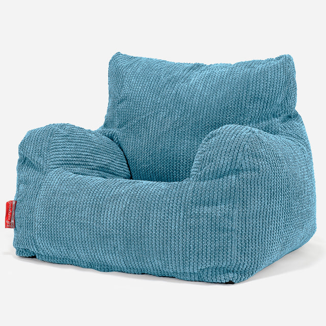 Poltrona Sacco, Pouf - Pompon Egeo Blu 01