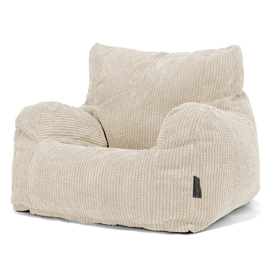Poltrona Sacco, Pouf - Pompon Panna 01