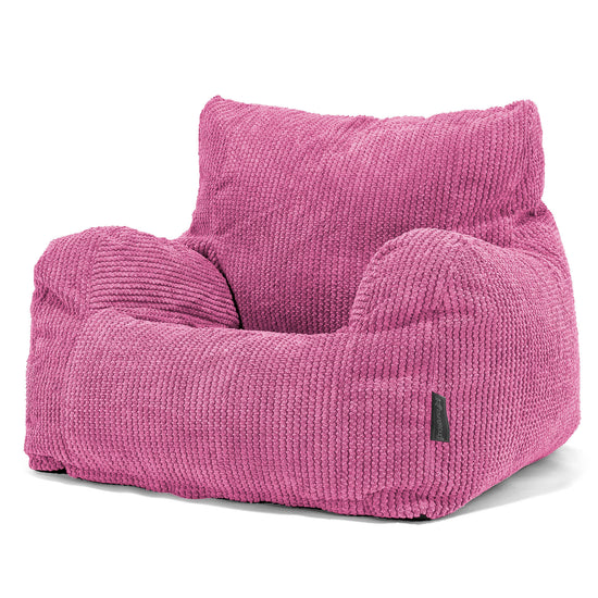 Poltrona Sacco, Pouf - Pompon Rosa 01