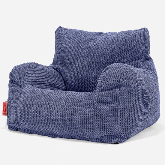 Poltrona Sacco, Pouf - Pompon Viola 01
