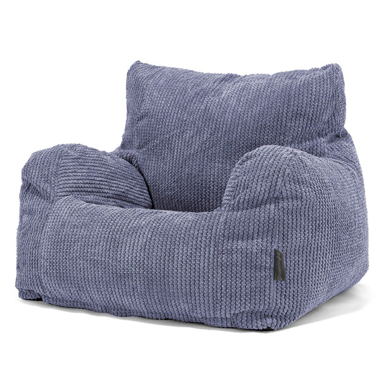 Poltrona Sacco, Pouf - Pompon Viola 01