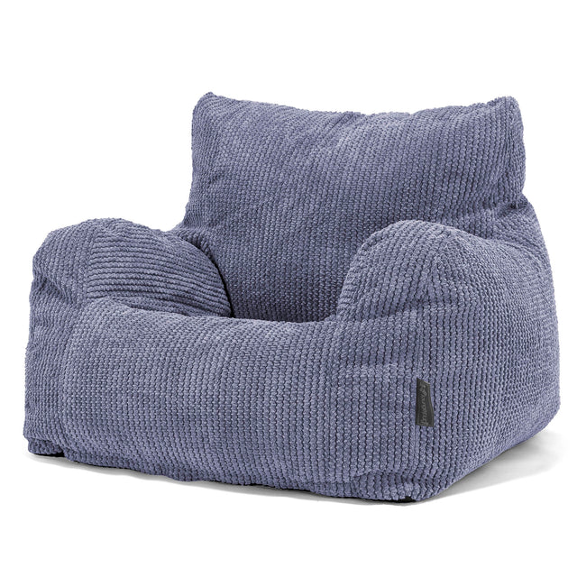 Poltrona Sacco, Pouf - Pompon Viola 01